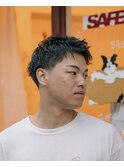 メンズベリーショートリクルートヘアスパイキーショートパーマ