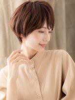 カバーヘア ブリス 北浦和(COVER HAIR bliss)&nbsp;ミルクティーベージュブリーチなしひし形小顔ショート30代40代X
