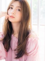 トレ(TRE) TRE南流山 ミルクティーベージュ×大人くびれレイヤーロングt