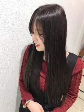 アッシュ 元住吉店(Ash) ストレートロング×パープルグレージュ