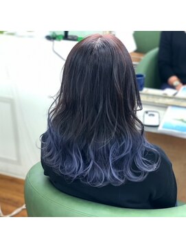 ヘアーガーデン バレッタ(hair garden barretta) COOLブルーグラデーションカラー