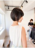 大人かわいい長めショートボブ◎