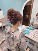 #ヘアセット #お団子ヘア #ヘアアレンジ