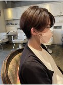 大人可愛い　小顔ナチュラルショートボブ30代40代50代