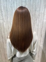 ヘアサロン フラット(hair salon flat)&nbsp;プロテスTRツヤ髪ナチュラルブラウン大人可愛いロング