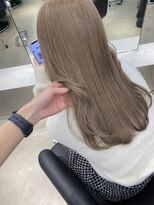 ペレ 栄店(PELE) 黒髪/グレーベージュ/レイヤーロング/前髪パーマ/栄/名駅