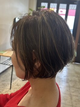 カームヘア(CalmHAIR)の写真/ナチュラル・オシャレで・手間いらず【ショートボブ】忙しい女性に人気のボブ♪オーガニックカラーも人気◎