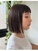 オトナの切りっぱなしボブ