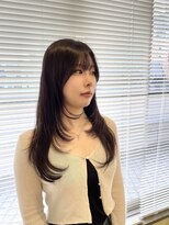 アリスバイブランニューリブ 難波店(ALICE by Brandnew×LIV)&nbsp;韓国ヘアスリークレイヤーシースルーバンググレージュカラー難波