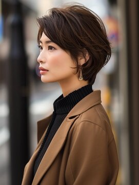 アルトリスト(Altruist Aging×HAIR&SPA) ☆イメチェンピンクベージュアンブレラカラー前髪クールショート