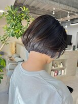 フラッグ 九大学研都市店(Flag) インナーカラー☆ブルージュ☆ボブ☆ケアブリーチ