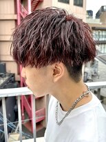 ブルニール 心斎橋(BLEUNIR)&nbsp;ツイストスパイラル/ワインレッド/無造作パーマ