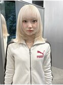 黒髪/ボブルフ/ネビージュ/小顔/ワンレン/梅田/髪質改善/前髪