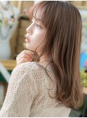 ★ミルクティーピンク大人可愛い韓国巻き毛先パーマ20代30代★1