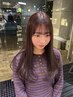 似合わせカット＋ケアカラー　一律12100円