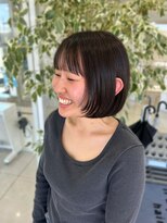 ハピネス 西大寺店(Happiness)&nbsp;顔まわりレイヤー 小顔カット レイヤーカット 切りっぱなしボブ