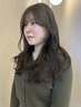 【人気の韓国ヘアに】顔まわりカット +イルミナカラー+Tr　￥12100
