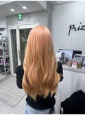 ブリーチありのヘアカラー