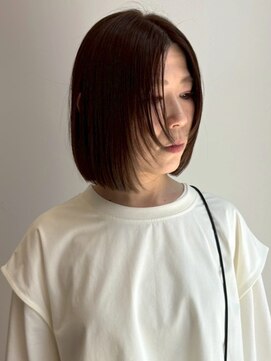 ベルフェミンキルン(Belle femin kilun) ショートボブ レイヤーカット 髪質改善 アッシュブラウン 艶髪