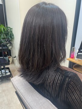 バッカ 横浜桜木町店(BACCA) 重めくびれボブ、アッシュブラウン