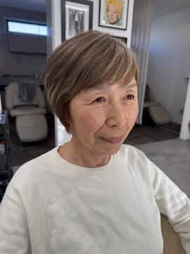 バーチミシマ(BIRCH mishima) 白髪ぼかしハイライトショート