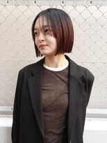 ピュー(Piu-)&nbsp;【切りっぱなしボブ/渥美怜子】ワインレッド/暖色カラー