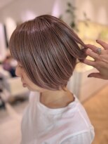 ステア ケース(stair case)&nbsp;白髪があっても好きなカラーを楽しもうと　明るめくすみピンク