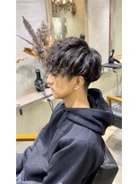 メンズデザイン シャビ(Men's design Shabbi) 2ブロック×ツイストスパイラルパーマ