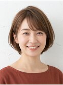 大人女性の上品ショートボブ【小顔効果◎】
