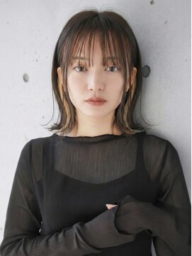 ヘアアンドスパ モーブ 世田谷(hair&SPA Mauve) さりげないお洒落。イヤリングカラー×ポイントカラーで魅せる