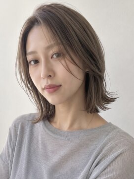ヘイ 松本店(HEY) 【HEY 松本】ベージュグレージュ×外ハネくびれボブレイヤー