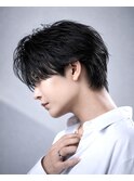 韓国センターパートダウンパーマシースルーフェザーパーマ