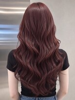 アナザヘアー なんば 高島屋前店(ANAZA hair) ボルドーピンクの韓国風ウェーブ♪大人可愛い