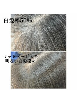 ストーリーエレット 長野2号店(STORY:E elet)の写真/明るくてしっかり染まる【明るい白髪染め】白髪もお洒落に変身◎キレイな髪でより白髪染めが楽しめる[長野]