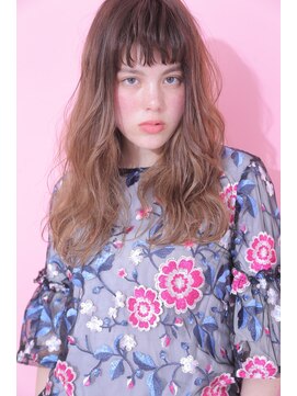 ジーナ 銀座(Zina) エアリーミディホワイトアッシュ黒髪ショートパーマ