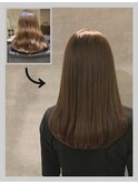 自然に仕上がる縮毛矯正【施術例】〔自由が丘〕〔縮毛矯正〕