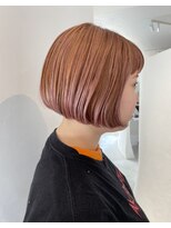 ナダ プライベートヘアサロン(NADA private hair salon)&nbsp;ピンクベージュ　ミニボブ
