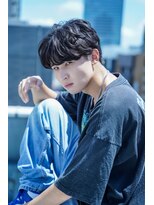 クロムトウキョウ ザ バーバー 新宿本店(CHROM TOKYO the Barber)&nbsp;毛流れマッシュニュアンスパーマツーブロック