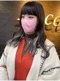 【Luccica】インナーカラー × グレーシルバー