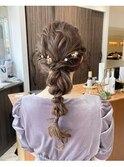 編みおろしヘアセット