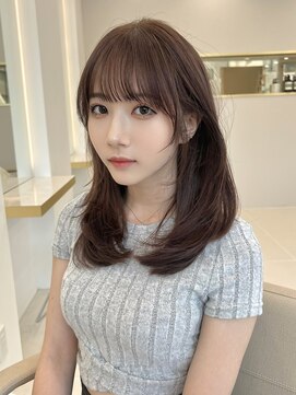 マウル 栄(MAEUL) ダークアッシュ　ミディアムレイヤー