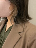 フォト イケブクロ(foto IKEBUKURO)&nbsp;ボブ×インナーカラー/イヤリングカラー☆ブリーチ/ハイトーン