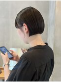 大人かわいい/10代20代30代/ショートボブ/丸みショート
