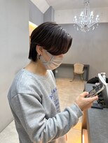 オズ 郡山桑野店(OZ) イメチェンハッシュカットフルバング似合わせレッドブラウン