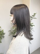 エフェクト(EFFECT hair care & Spa) 顔まわりステップカット/バイオレットグレー