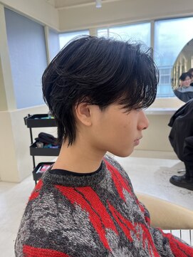 ニコ トウキョウ ヨコハマ(nico) センターパート/ニュアンスパーマ/メンズスタイル