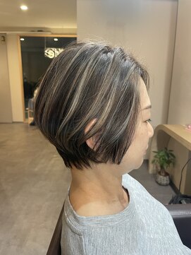 ソアレ(soare) 【竹嶋Style】ゆるふわグラボブ×コントラストハイライト