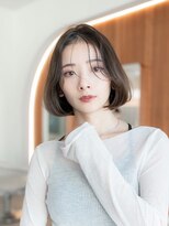 イオ 本厚木(io)&nbsp;切りっぱなしボブ顔まわりレイヤーナチュラルカラー小顔前髪