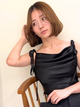 リル バイ ジルブラン(Lil by JIL BLAN) 前髪 こなれミディ イメチェン ウェーブパーマ 韓国マッシュ