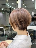 ショートボブ髪型30代40代50代前髪あり前髪なし面長丸顔【倉田】